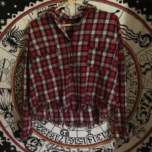 Crop top flannel
